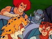 Liono, Panthro, Tygra, and Cheetara in Thundertank